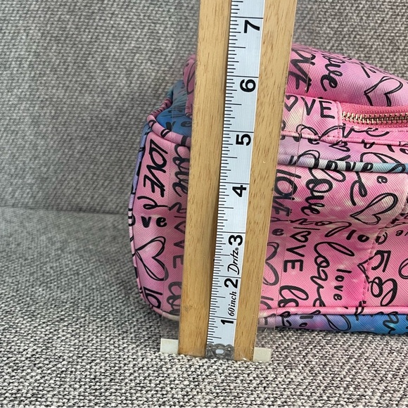 Under One Sky Pink Love Print Backpack - Picture 9 of 16